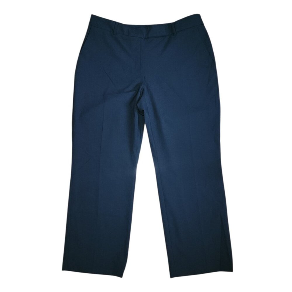 Lands End Outfitters Pants Womens Size 12 Solid Blue Dress Career Uniform